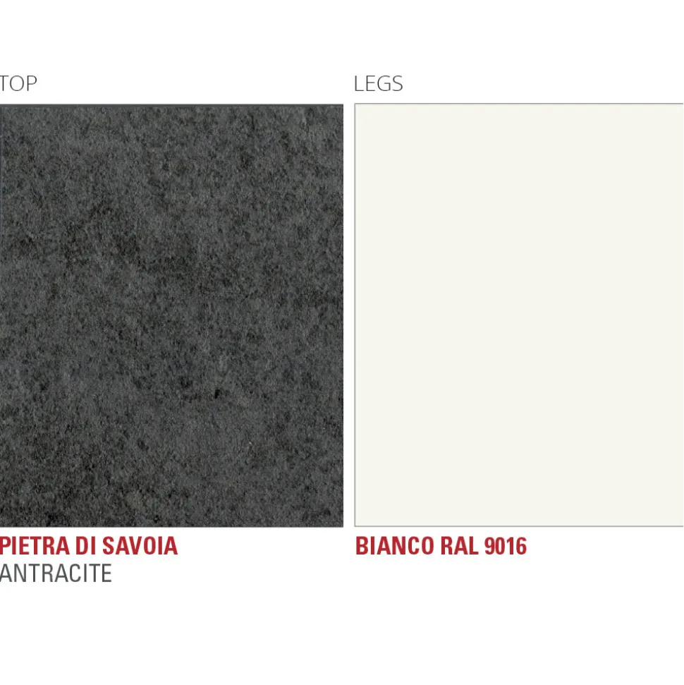 Tavolo da Pranzo con Piano Rotondo in Laminam Realizzato in Italia - Lingotto