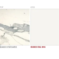 Tavolo da Pranzo con Piano Rotondo in Laminam Realizzato in Italia - Lingotto