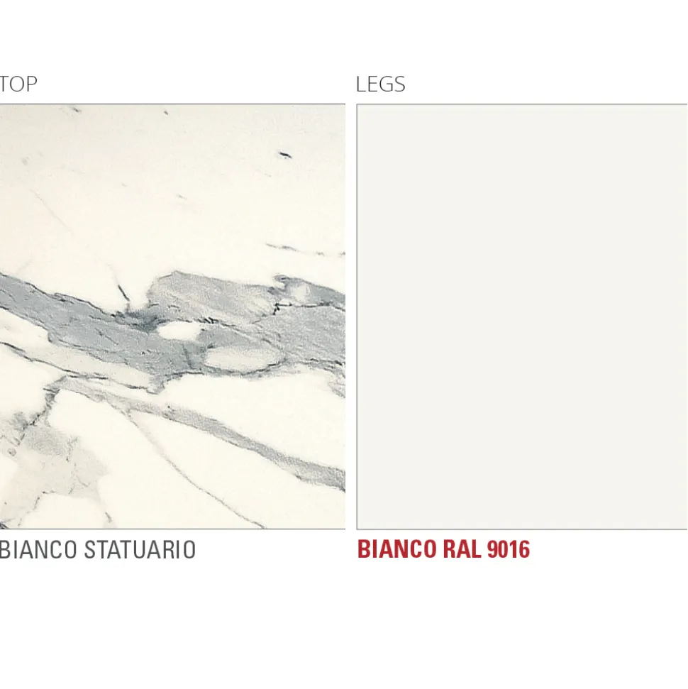 Tavolo da Pranzo con Piano Rotondo in Laminam Realizzato in Italia - Lingotto