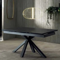 Tavolo da Pranzo Design con Piano in Ceramica Allungabile Fino a 240 cm - Ultron