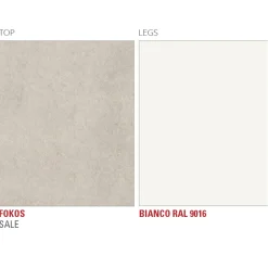 Tavolo da Pranzo in Laminam con Struttura in Alluminio Made in Italy - Bavaria