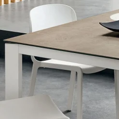 Tavolo da Pranzo in Laminam con Struttura in Alluminio Made in Italy - Bavaria