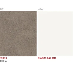 Tavolo da Pranzo in Laminam con Struttura in Alluminio Made in Italy - Bavaria
