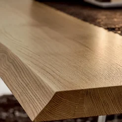 Tavolo da Pranzo in Legno e Alluminio Made in Italy, Pregiato - Lingotto