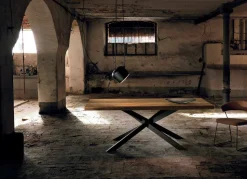 Tavolo Da Pranzo in Legno Massello Made in Italy - Oncino