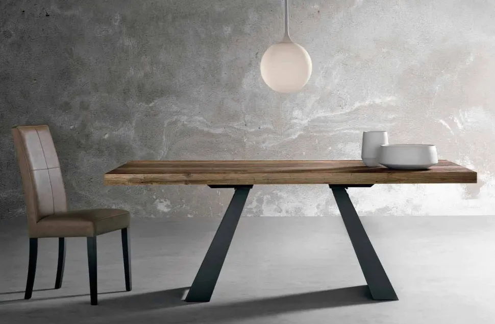 Tavolo da Pranzo in Legno Massello Made in Italy – Zerba