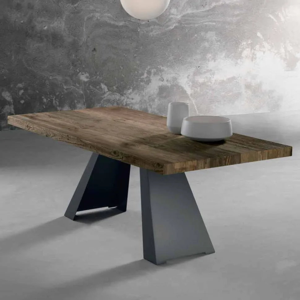 Tavolo da Pranzo in Legno Massello Made in Italy – Zerba