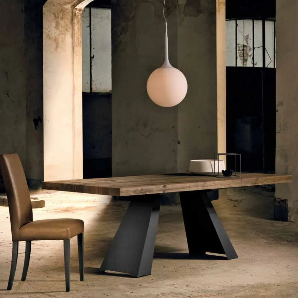 Tavolo da Pranzo in Legno Massello Made in Italy – Zerba
