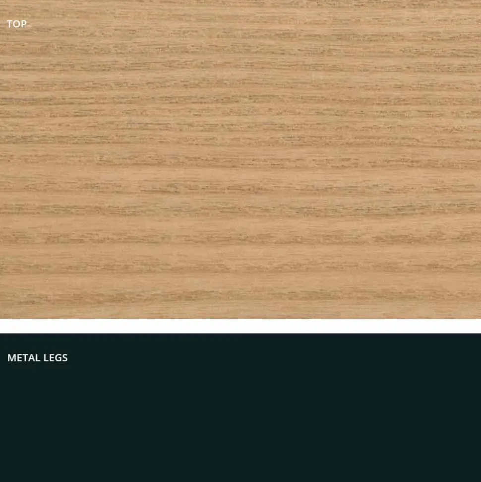 Tavolo da pranzo in legno MDF e metallo moderno made in Italy, Dionigi