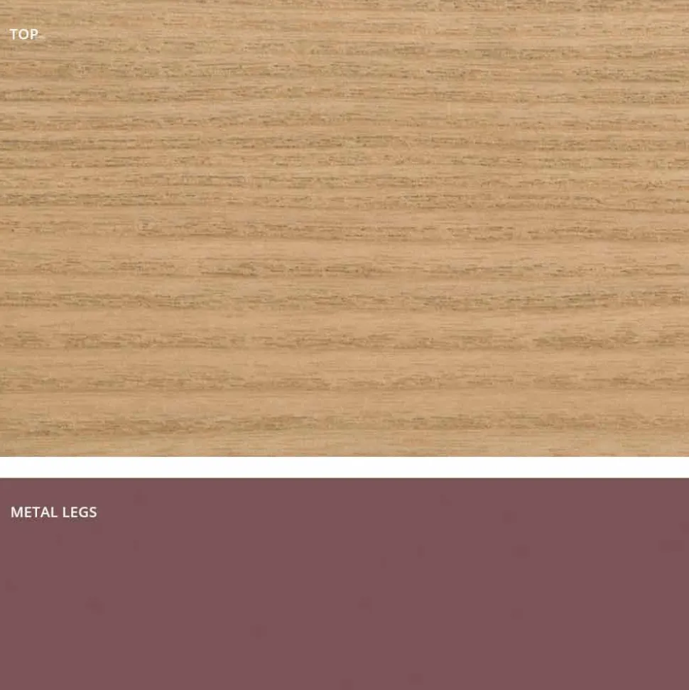 Tavolo da pranzo in legno MDF e metallo moderno made in Italy, Dionigi