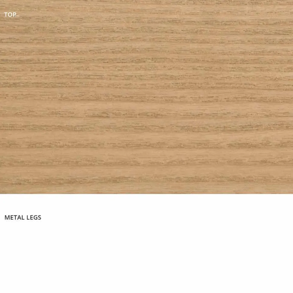 Tavolo da pranzo in legno MDF e metallo moderno made in Italy, Dionigi