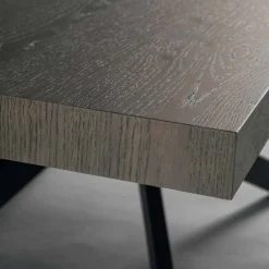Tavolo da Pranzo in Legno Rovere e Metallo Made in Italy - Oncino