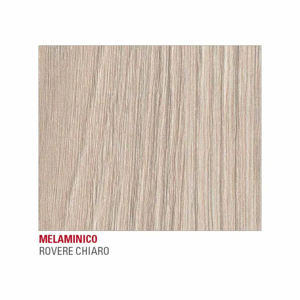 Tavolo da Pranzo in Melaminico e Metallo Verniciato Made in Italy - Remigio