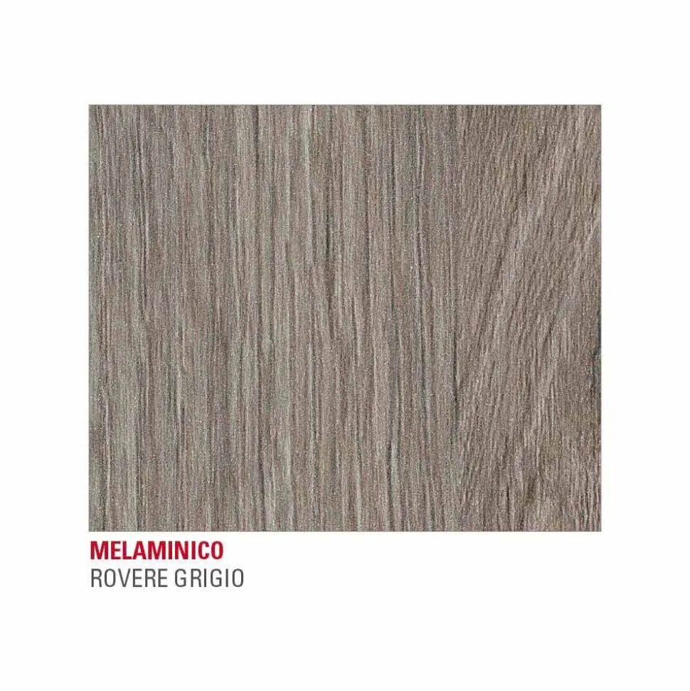 Tavolo da Pranzo in Melaminico e Metallo Verniciato Made in Italy - Remigio