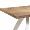 Tavolo da Pranzo in Metallo e Rovere Impiallacciato Made in Italy - Aryssa