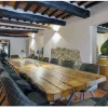 Tavolo da Pranzo in Quercia Secolare e Base in Metallo Made in Italy - Dite