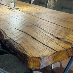 Tavolo da Pranzo in Quercia Secolare e 14 Sedie Incluse Made in Italy - Dite