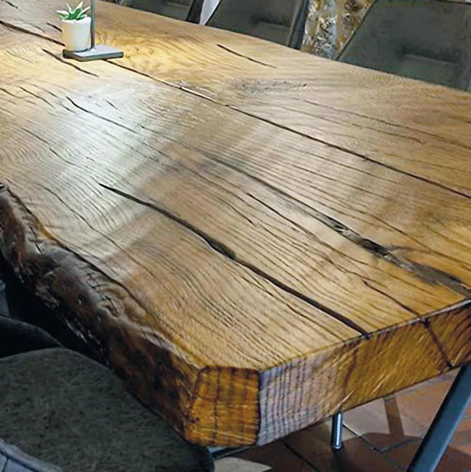 Tavolo da Pranzo in Quercia Secolare e 14 Sedie Incluse Made in Italy - Dite