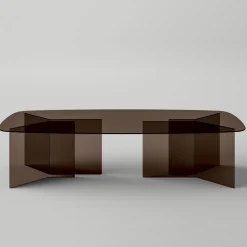 Tavolo da Pranzo in Vetro con Piano Rettangolare Made in Italy - Charles