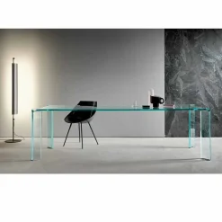 Tavolo da Pranzo in Vetro Extrachiaro Design di Lusso 4 Dimensioni - Kuduro