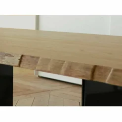 Tavolo da pranzo moderno in legno rovere made in Italy 200x100cm Paul