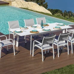 Tavolo da Pranzo per Esterni Allungabile Fino a 240 cm in Alluminio - Levanto