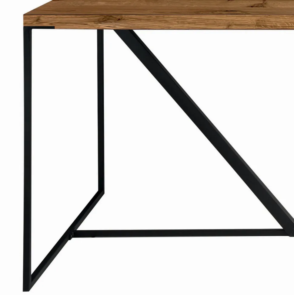 Tavolo da Pranzo Piano in Legno Massello Listellare Made in Italy - Adelio