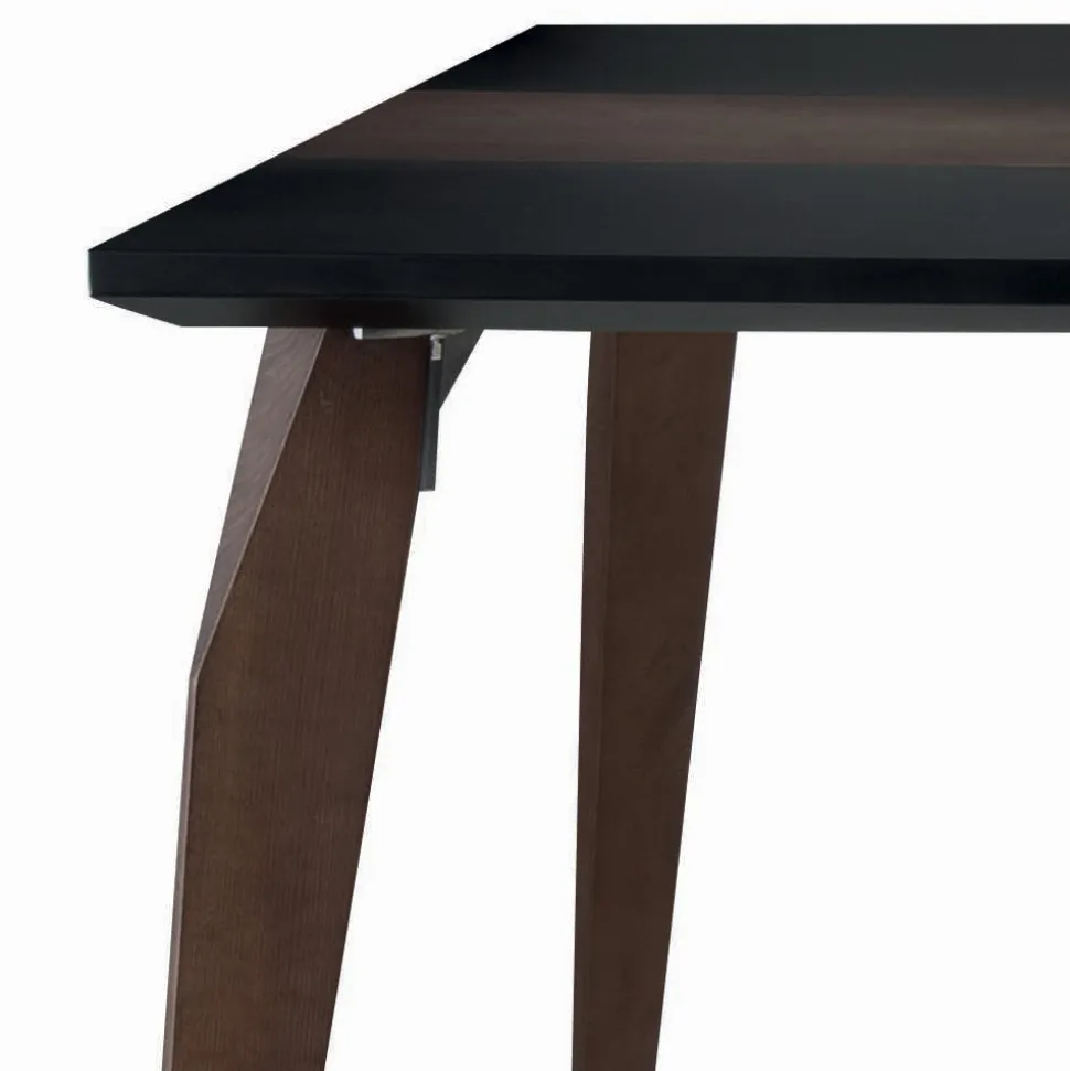 Tavolo da Pranzo Piano in Mdf con Inserto Superiore Made in Italy - Abisso