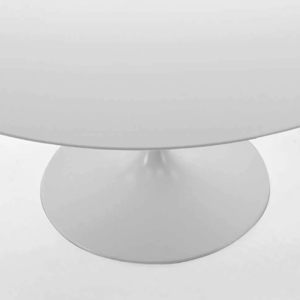 Tavolo da Pranzo Rotondo con Piano in Laminato Made in Italy – Dollars