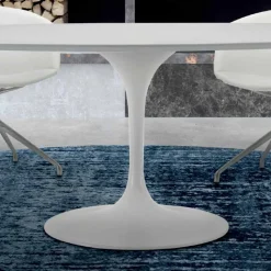 Tavolo da Pranzo Rotondo con Piano in Laminato Made in Italy – Dollars