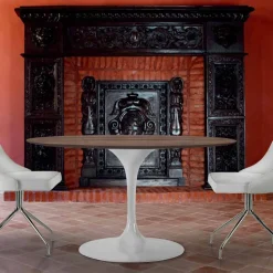 Tavolo da Pranzo Rotondo in Laminato HPL e Alluminio Made in Italy - Dollars