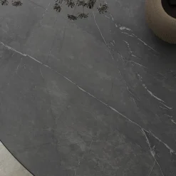 Tavolo da Pranzo Rotondo Metallo e Hpl Stratificato Made in Italy - Bastiano