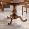 Tavolo da Salotto Allungabile Rotondo in Noce Made in Italy - Vittoria