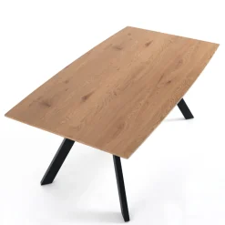 Tavolo da Salotto con Gambe in Acciaio e Piano in MDF - Terullio