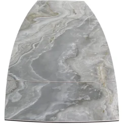 Tavolo da Soggiorno Allungabile con Piano a Botte in Ceramica Made in Italy - Occhiali