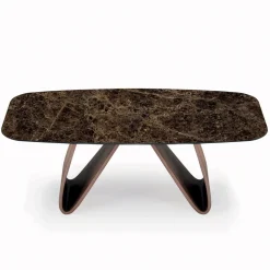 Tavolo da Soggiorno Fisso con Base in Legno Made in Italy - Equatore