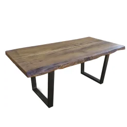 Tavolo da Soggiorno in Quercia Secolare e 12 Sedie Incluse Made in Italy - Dite
