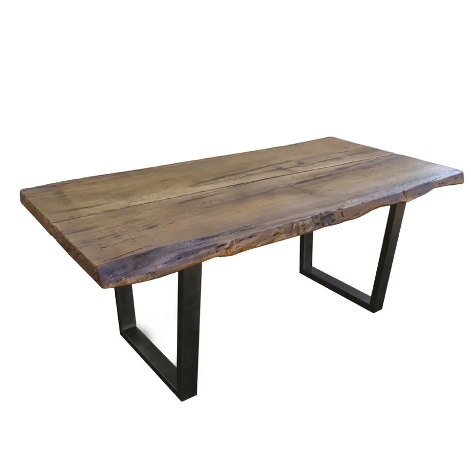 Tavolo da Soggiorno in Quercia Secolare e 12 Sedie Incluse Made in Italy - Dite