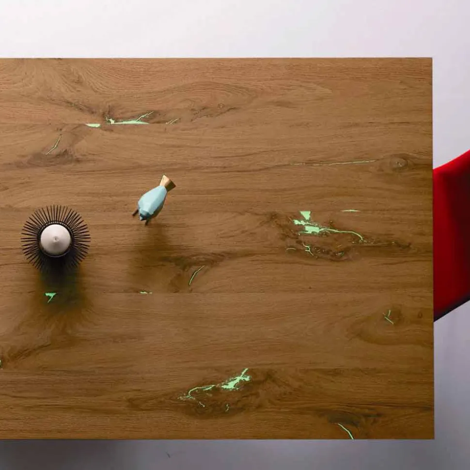 Tavolo Design Allungabile Fino a 294 cm in Legno e Metallo Made in Italy - Nuzzo