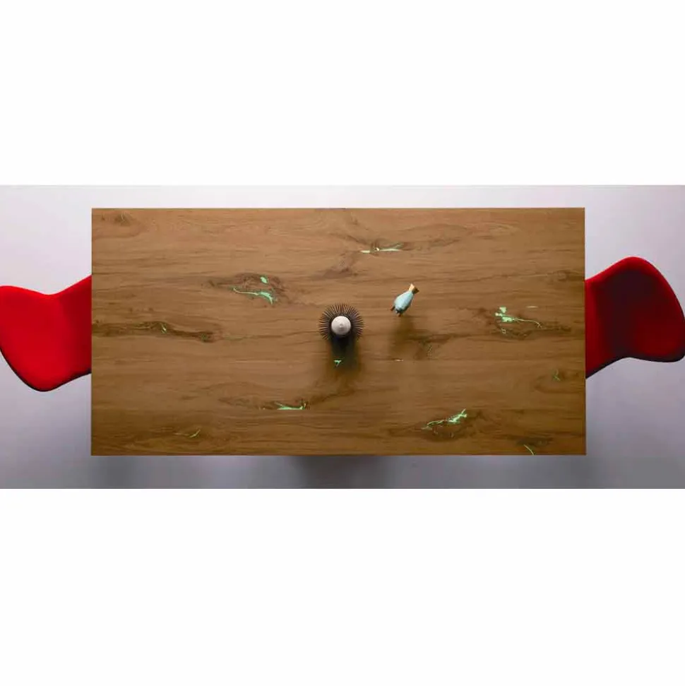 Tavolo Design Allungabile Fino a 294 cm in Legno e Metallo Made in Italy - Nuzzo