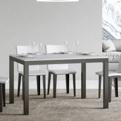 Tavolo Design con Piano in Legno Allungabile Fino a 440 cm Made in Italy - Foxy
