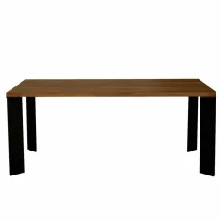 Tavolo design moderno in legno noce naturale, L180xP90cm, Yvonne