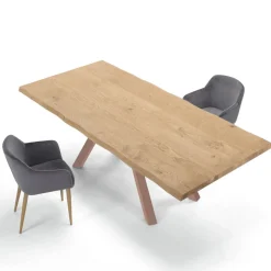 Tavolo di Design in Legno e Acciaio Fino a 12 Posti Made in Italy – Settimmio