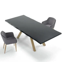 Tavolo di Design in Legno e Acciaio Fino a 12 Posti Made in Italy – Settimmio