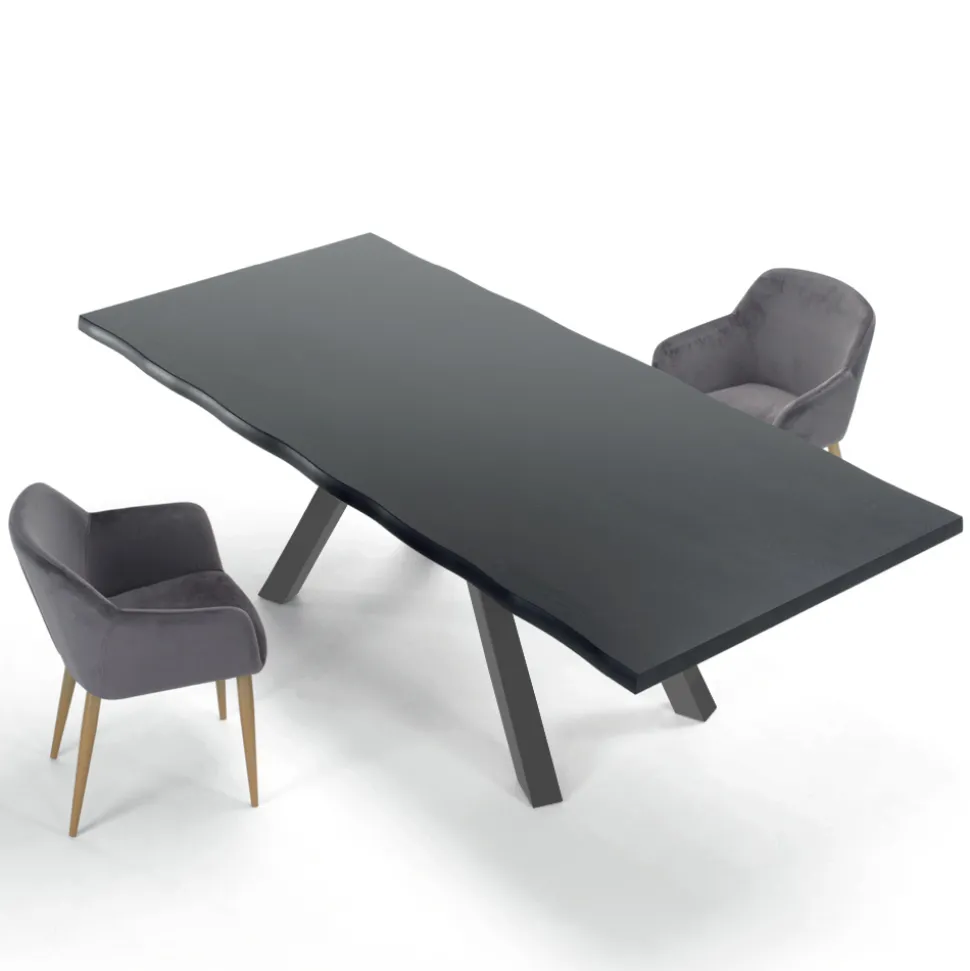 Tavolo di Design in Legno e Acciaio Fino a 12 Posti Made in Italy – Settimmio