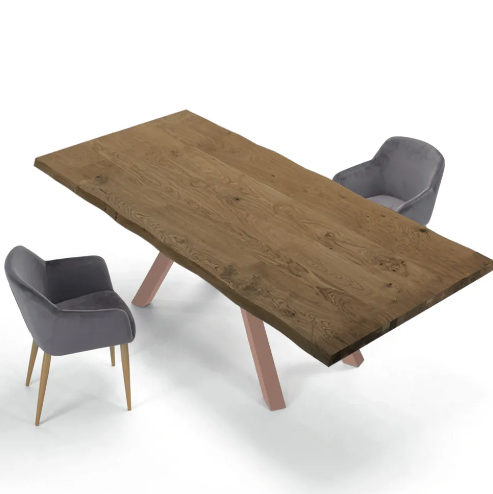 Tavolo di Design in Legno e Acciaio Fino a 12 Posti Made in Italy – Settimmio