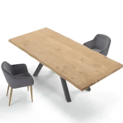 Tavolo di Design in Legno e Acciaio Fino a 12 Posti Made in Italy – Settimmio