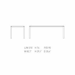Tavolo di design in marmo bianco Bebop made in Italy