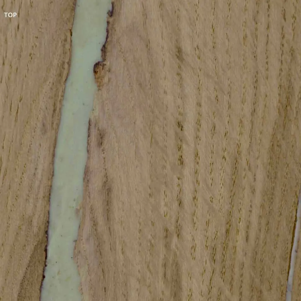 Tavolo di design moderno con piano in legno e base in metallo, Esperia