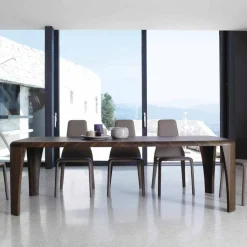Tavolo di design moderno in legno fatto a mano in Italia Wood